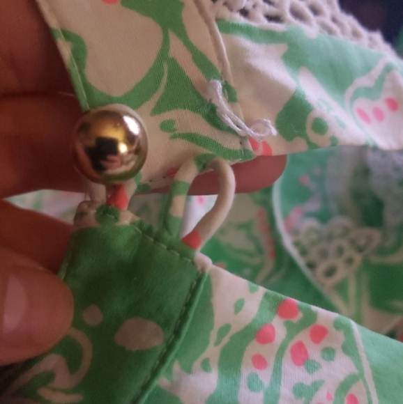 Lilly Pulitzer size 6 glenda green beach bash zo dress - Picture 4 of 5